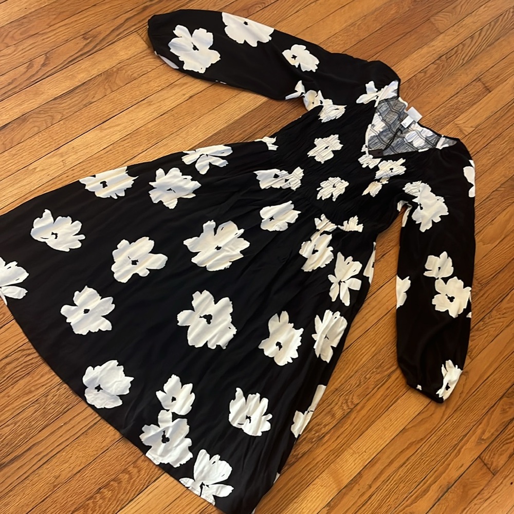 NWT black and white long sleeve dress Ava & Viv size 1x - Picture 4 of 10